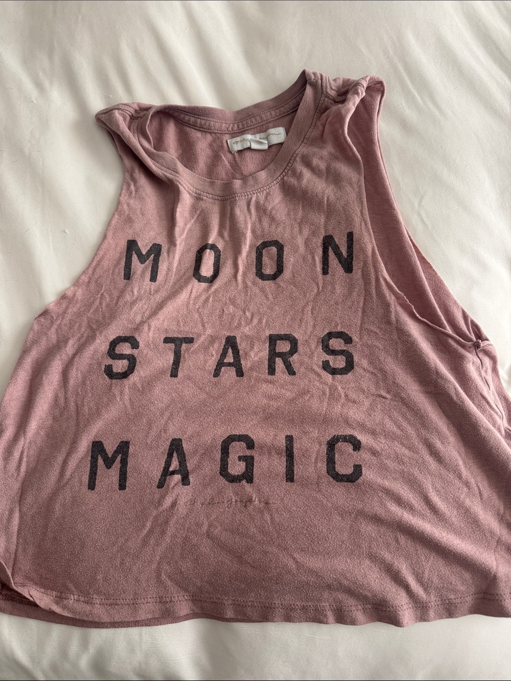 Spiritual Gangster Pink Graphic Tank Top - Moon Stars Magic